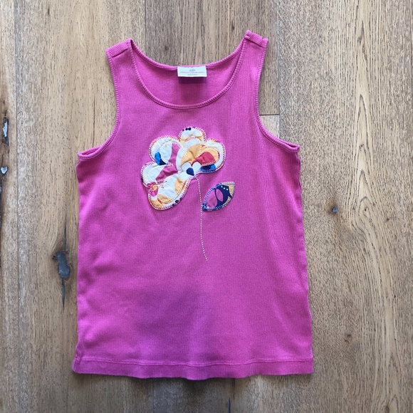 Hanna Andersson Other - 🦊 HA Flower Applique Tank Top